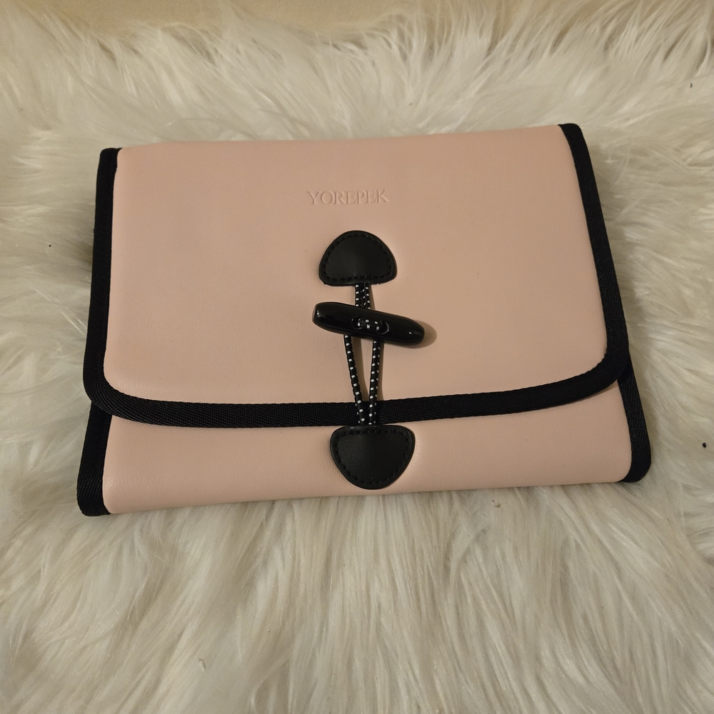 Yorepek Jewelry Organizers Pink and Black Women's Bag